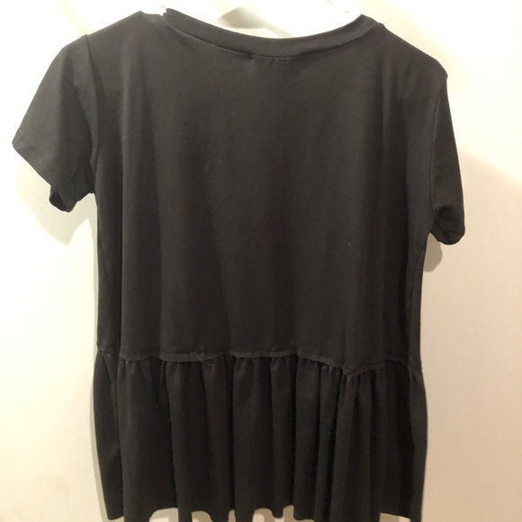 black peplum shirt - Picture 3 of 3